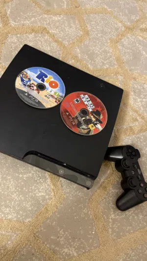 سوني3 مع شريطين و لعبة ماين كرافت محمله ب الجهاز ب300