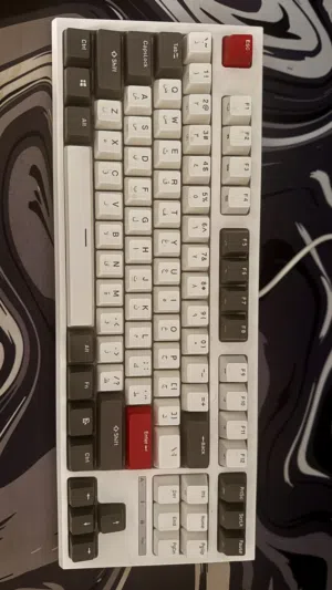 كيبورد RK (RKR87) ابيض ميكانيكي سلكي Royal Kludeg (RKR87) Mechanical Wired White Keyboard