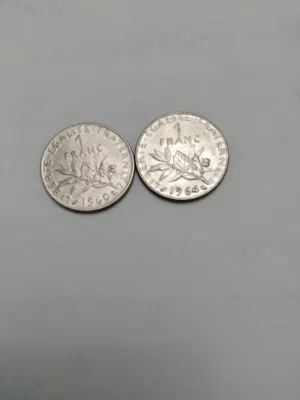 عدد 2 فرانك فرنسي معدن