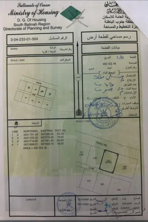 Residential Land for Sale in Al Batinah Barka