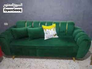 طقم كنب مودرن فاخر 5 قطع بحالة ممتازة