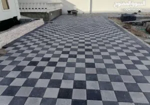 انترلوك..عبري..مسقط..سمائل..  وايضا متوفر حجر طبيعي..متوفر طابوق..رمل..كنكري..