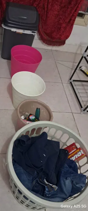 سلة غسيل +سلات قمامه