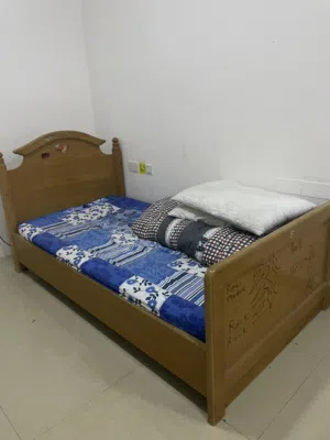 Bed with mattress
