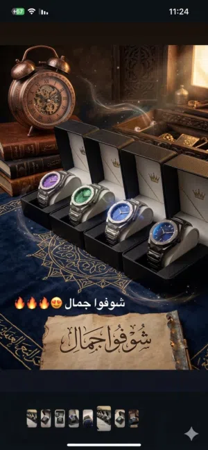 ساعات رولكس وهايبلود وكاسيو كوبي اخوو الاصلي مع علبه وختم