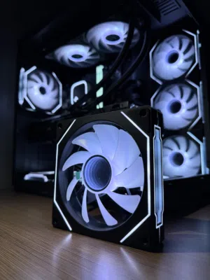 Pc case fans reversed and normal flow    مراوح بيسي معكوسه و طبيعيه