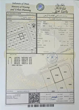 Residential Land for Sale in Muscat Amerat
