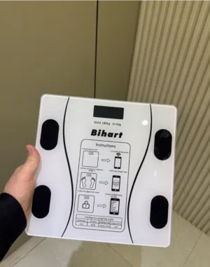 ميزان الكتروني ذكي من Bihart لقياس الوزن مع تطبيق هاتف اقرا الوصف