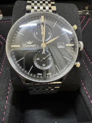 ساعة كورنيت فخمة مرصعة بالالماس  Genuine Coronet Swiss Made Watch for Sale