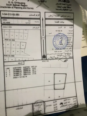 أرض سكنيه للبيع في حي عاصم