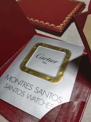 Authentic Cartier Santos Watch jewellery case with Certificate