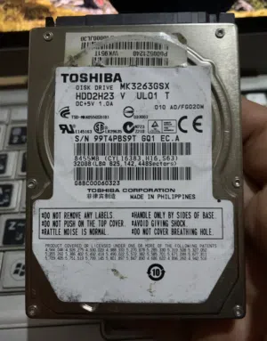 هاردسك TOSHIBA. (HDD) 320GB صحة (100%)