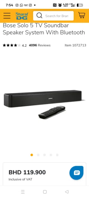 original Bose solo5 soundbar 80bd