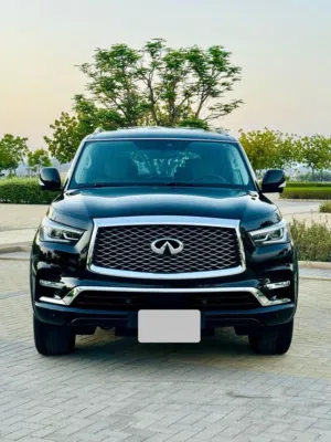 انفنتي QX80 2019 بدون حادث صبغ الوكاله 100 /100