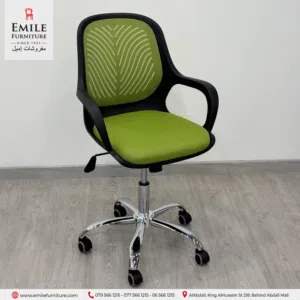 كرسي مكتب و Gaming بقماش الميش وهيكله المصنوع من العظم يتحمل وزن 130كغ ،لا تدور اكتر أرخص سعر عنا