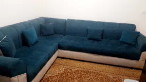 طقم كنب حرف ل مع ثنايه