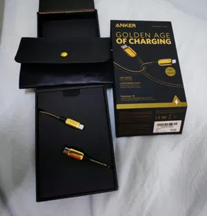 كابل Anker PowerLine+ III USB-C مع Lightning بطول 6 أقدام - ذهبي
