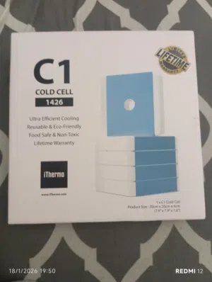 2 لوح تبريد iThermo C1 جديد بالكرتون – 75 درهم 2x iThermo C1 Cold Cell Brand New