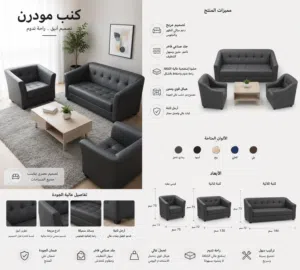 كنب مكتب مودرن