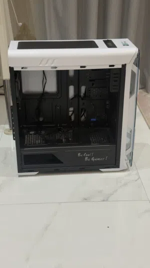 Clean White RGB Gaming Case – Empty (Ready to Build)