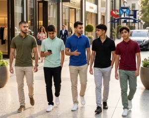 طقم شبابي رهيب و راقي كلاسيكي مع فنيله ابو ياقة