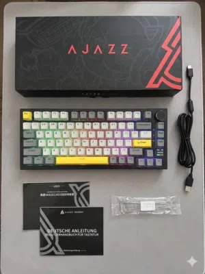 كيبورد من شركه اجاز الميكانيكية Ajazz AK820 Pro إضاءة RGB خلفية قابلة للتخصيص بالكامل