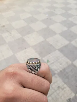 خاتم فضه وعقيق يمني السعر عرطهههه