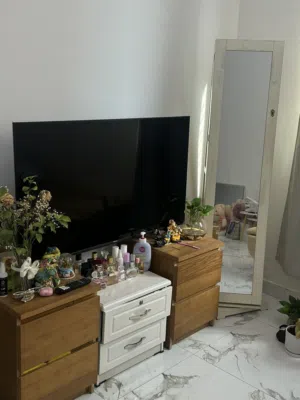 4 small tables with storage space