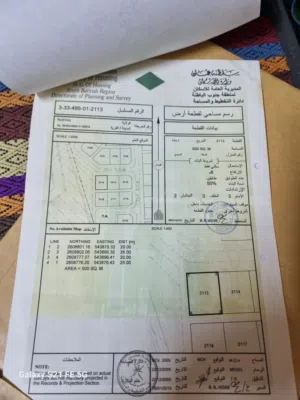 للبيع ارض في الشهامة من بعد دارس