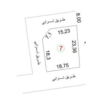 ارض سكنة للبيع مصراتة طريق ال8