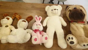 plush toys, bear, dogs, rabbt and more دبادیب....Cute Girls' Dolls - Like New & Excellent Condition