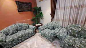 طقم كنب 12 كنباية لون اخضر انيق