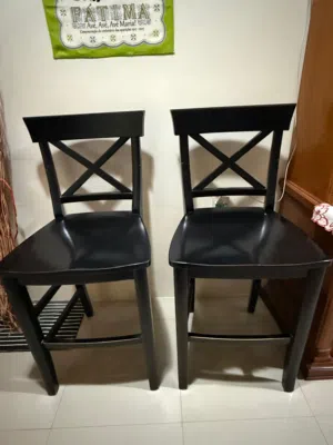 High Rise Wood Chair (Negotiable)