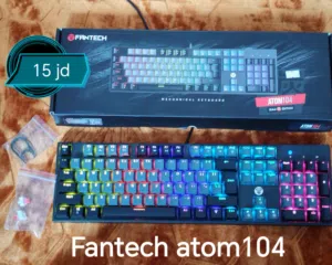 كيبورد ميكانيكي fantech atom104 نظيف زي الوكالة