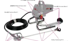 مسدس رش هواء احترافي من CROWN – موديل CT43008