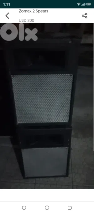 2x Zomax speakers