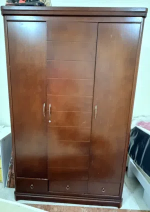 3 door spacious cupboard with 3 drawers