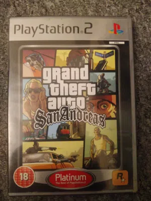 GTA San Andreas platinum edition  ps2 new