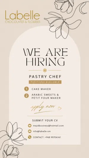 Join Our Team at Labelle Chocolates & Flowers!  We are looking for talented and passionate pastry