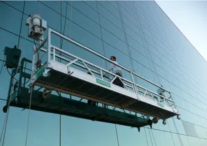 Hanging platforms for Rent  منصات معلقة لأعمال الصيانة والدهان والبلاستر على جدران المباني