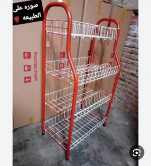 سلة صحون كبيرة اربع رفوف