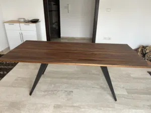 Canadian furniture store EQ3 solid walnut wood 7x3 ft - original price JD 1750 - Selling JD 750