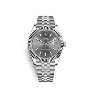 Rolex Datejust 41mm 126334-0014 Dark Rhodium Index Dial
