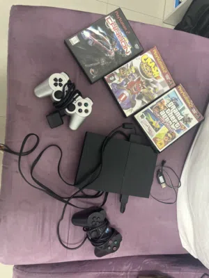 PlayStation 2 with 3 games