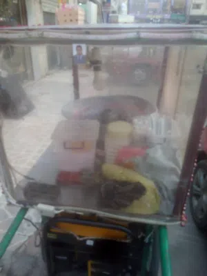 عربايه مع ماتور كهرباءبنزين