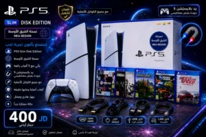 Ps5 slim Disk edition used like new ب