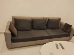 4 seat Sofa  Queen size bed with mattress Dining Table and 4 Chairs