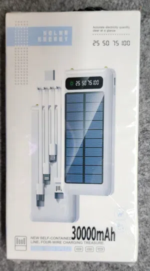 إعلان بيع بالجملة – باور بانكات 30000 mah شحن طاقة شمسية- شغل طوارىء و قبل الحرب ما تشد