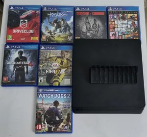 PS4 BUNDLE - (With 7 GAMES, 1 Controller & Game Stand )  Price is Negotiable