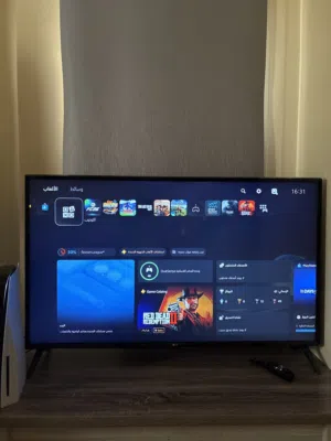 سوني 5 معاها تلفزيون LG 4K 120FPS. بوصة 49